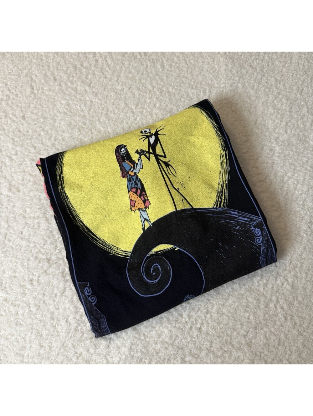 Disney Nightmare Before Christmas The Moon Tarot T-Shirt Jack Sally Black L
